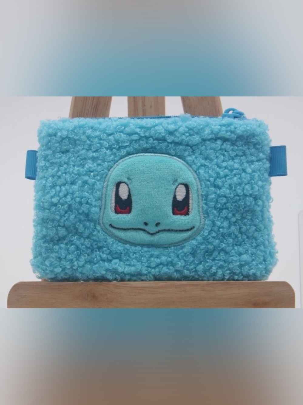 Pokémon Squirtle Fluffy Pouch Bag—Takahara Tomy Japan Gachapon Limited